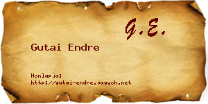 Gutai Endre névjegykártya