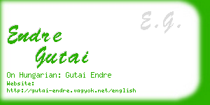 endre gutai business card